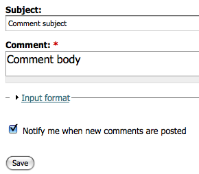 Comment Notify settings Comment Notify settings